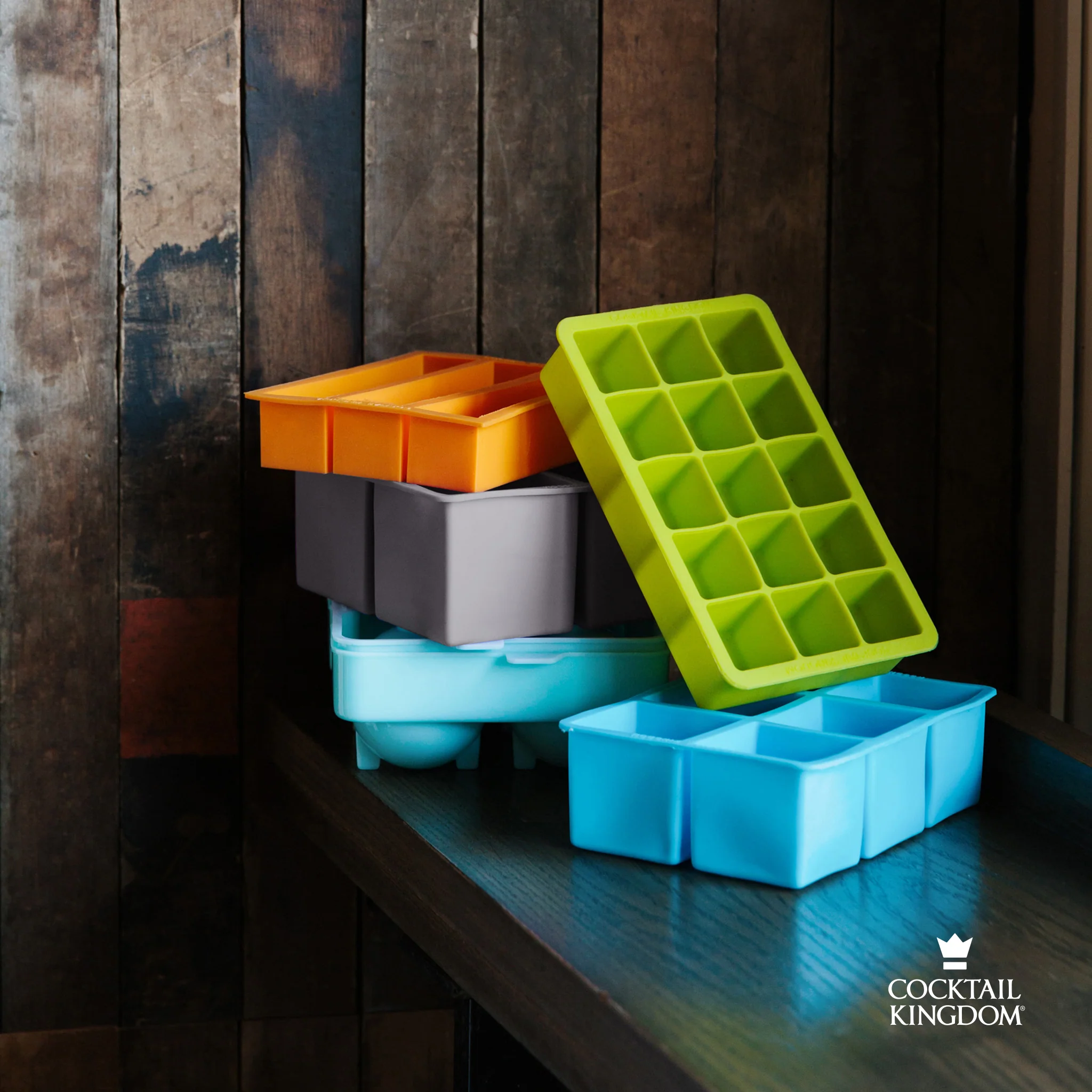 1.25in Square Ice Cube Tray - Green - Image 2