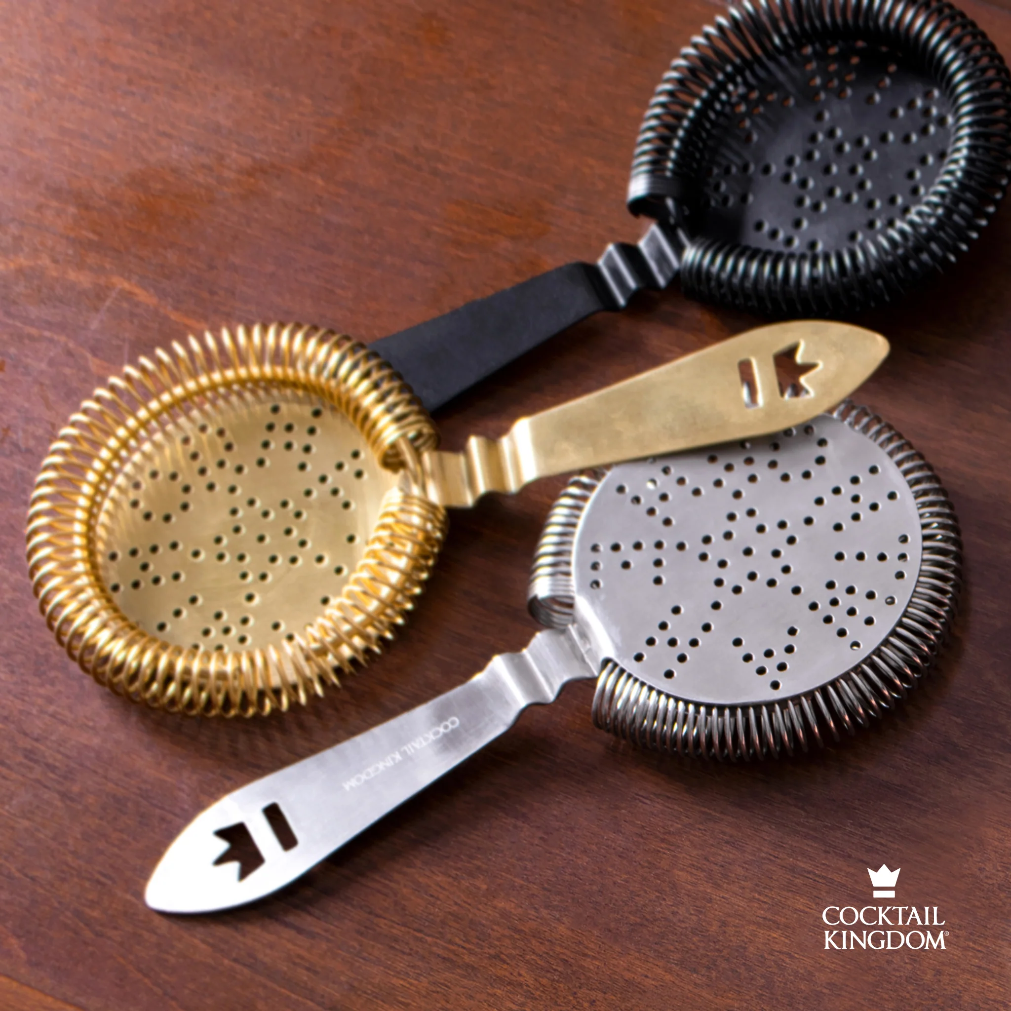 Antique-Style Hawthorne Strainer - Matte Black - Image 2