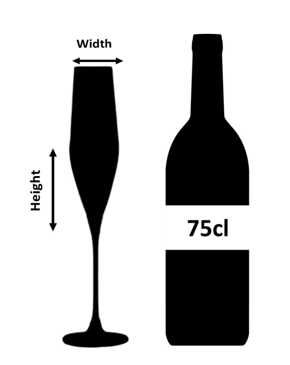 Bacci Crystal Champagne Flute 19cl - Image 3