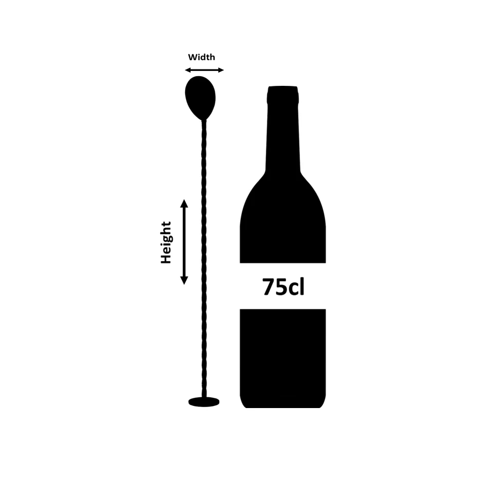 Calabrese Stainless Steel Bar Spoon 31cm - Image 4