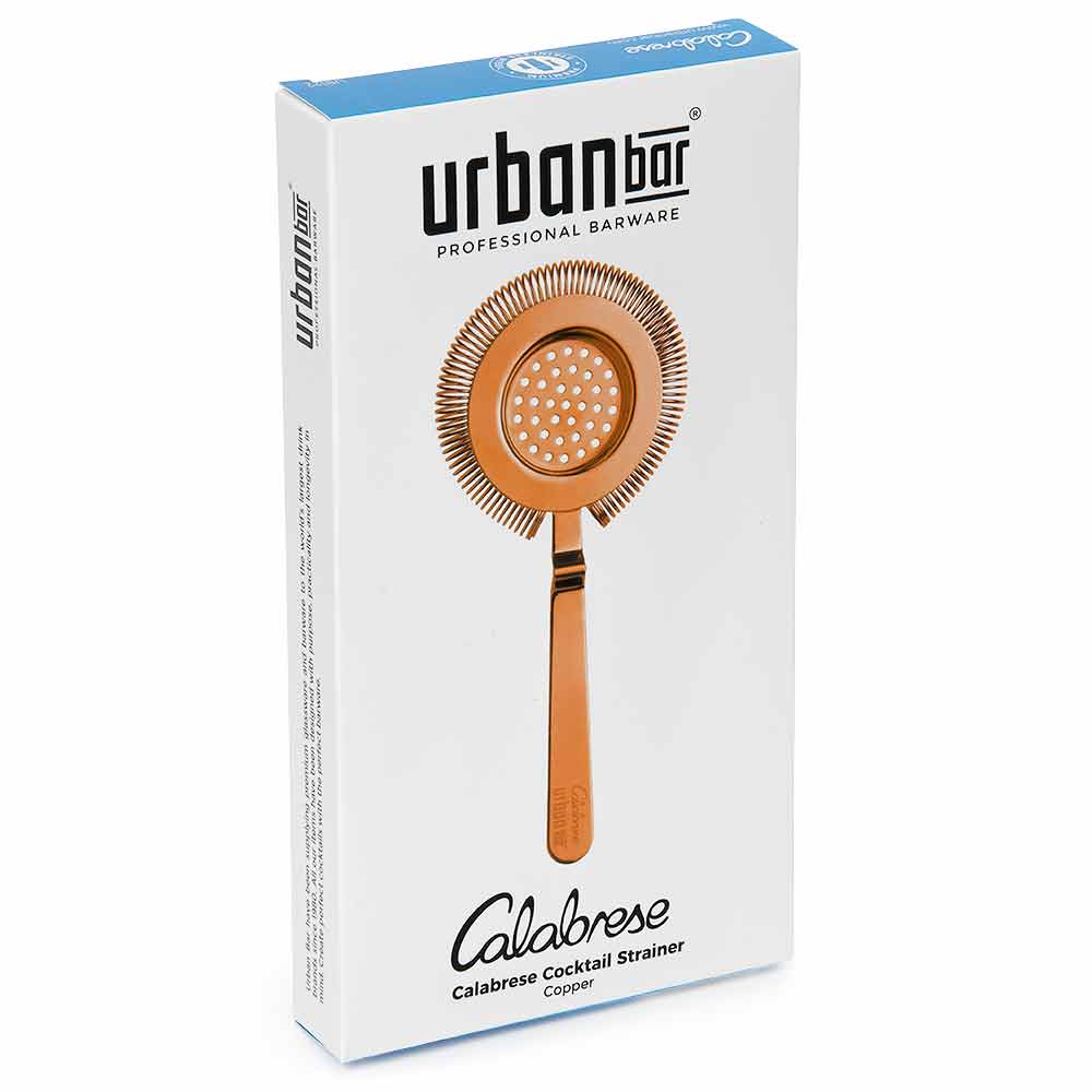 Calabrese Copper Hawthorne Cocktail Strainer Surface Fitting 20.5cm - Image 3