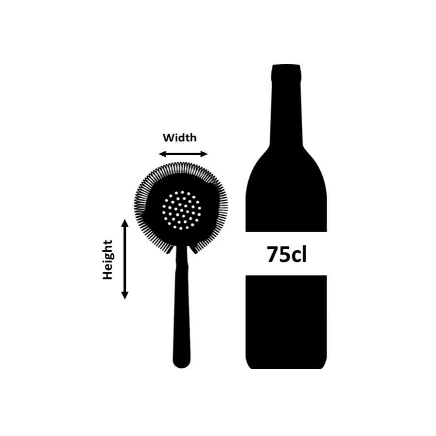 Calabrese Copper Hawthorne Cocktail Strainer Surface Fitting 20.5cm - Image 4