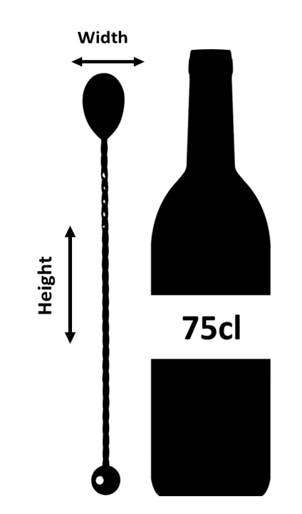Calabrese Stainless Steel Julep Spoon 28.5cm - Image 3