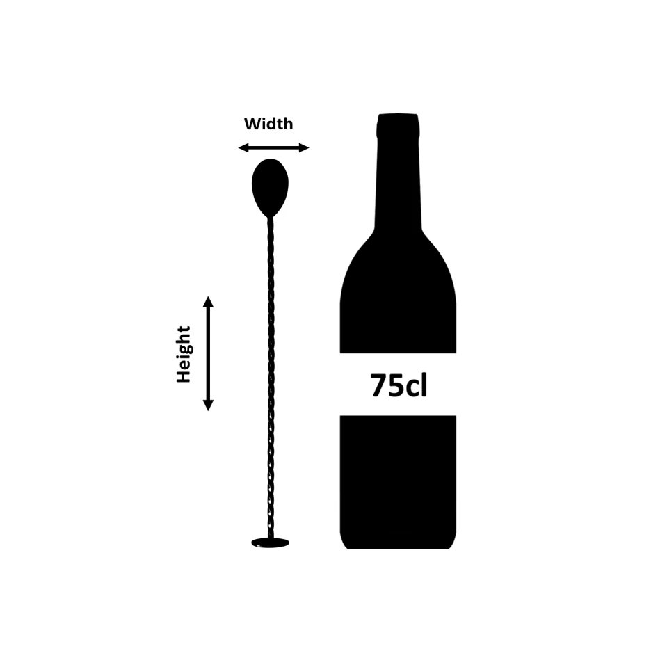 Classic Stainless Steel Bar Spoon 27cm - Image 7