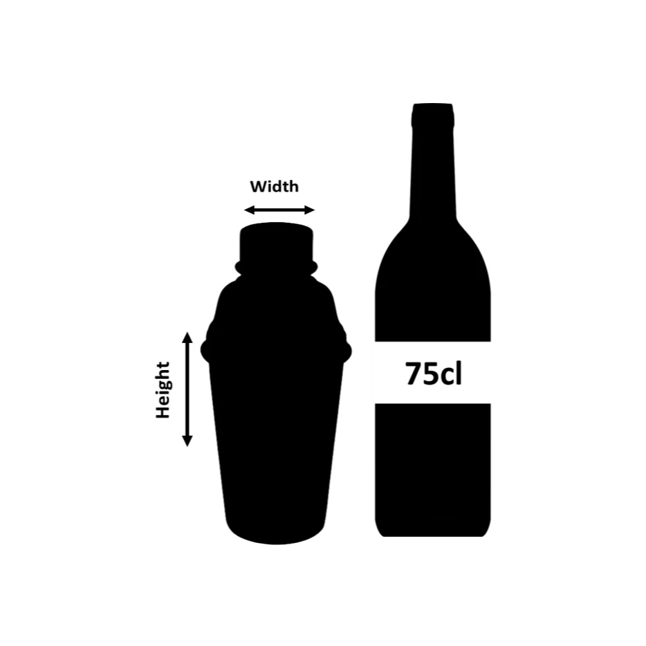 Classico Large Cocktail Shaker Silver Plated 1.5 Pint - Image 3