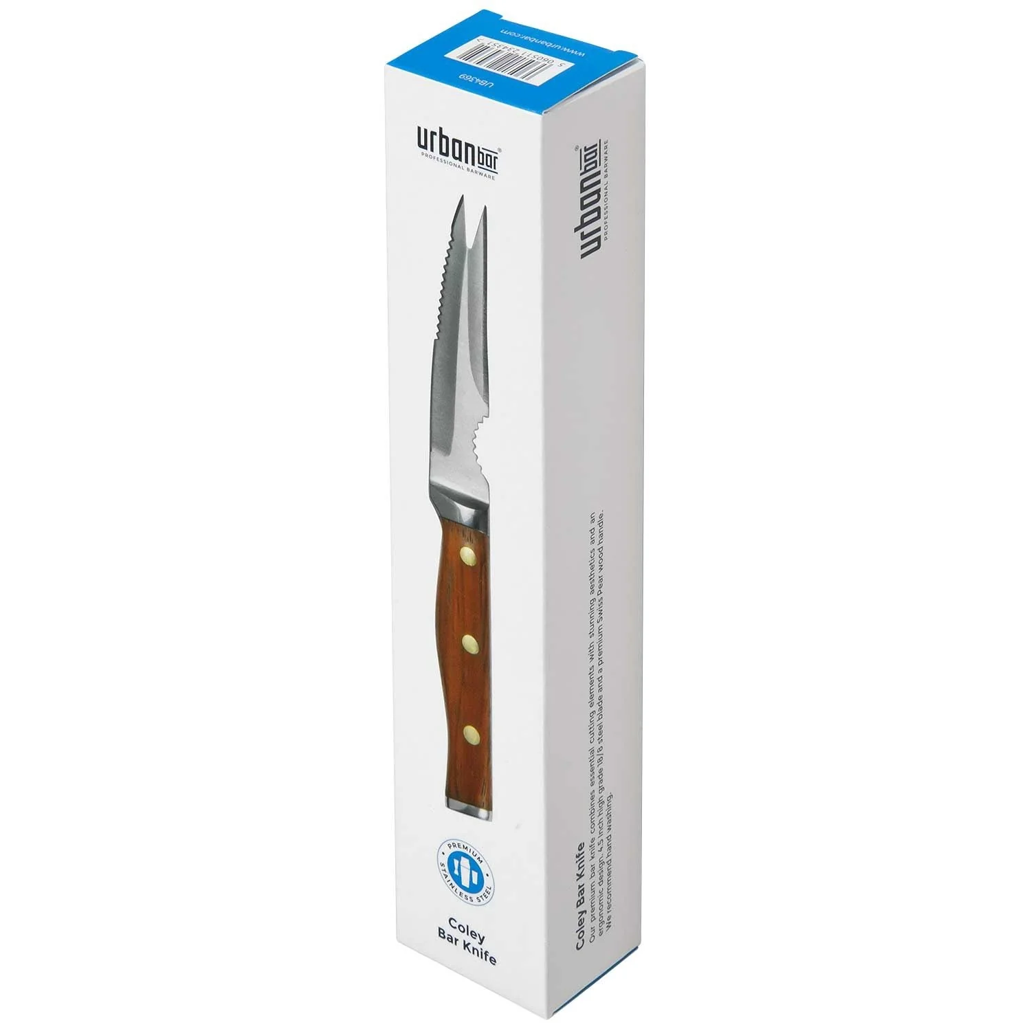Coley® Premium Stainless Steel Cocktail Bar Knife 11.5cm Blade - Image 4