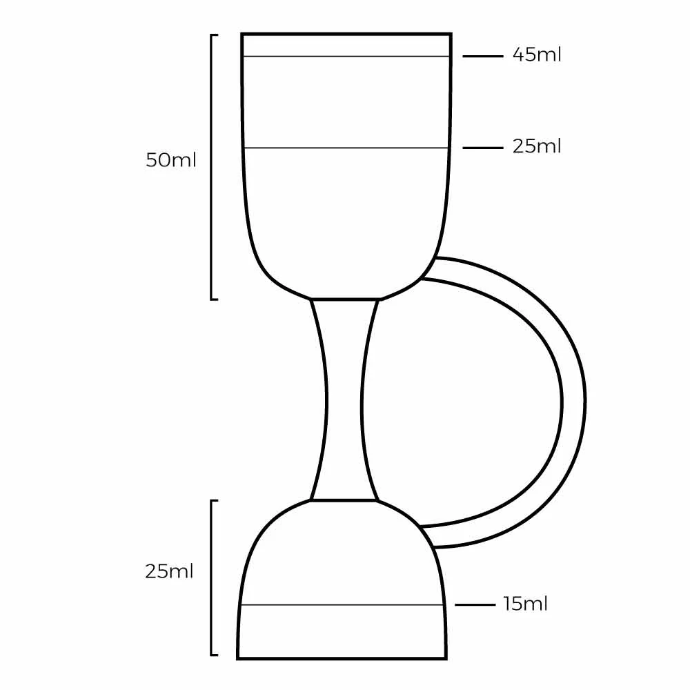 Coley® Copper Jigger 25ml/50ml - Image 2