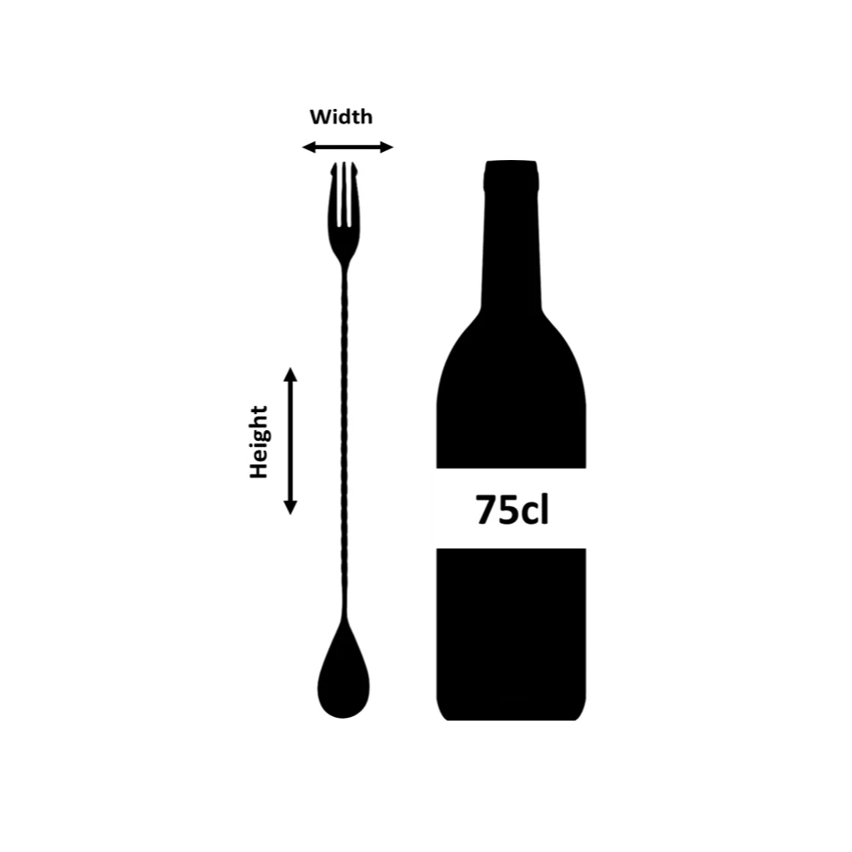 Copper Trident Bar Spoon 30cm - Image 4