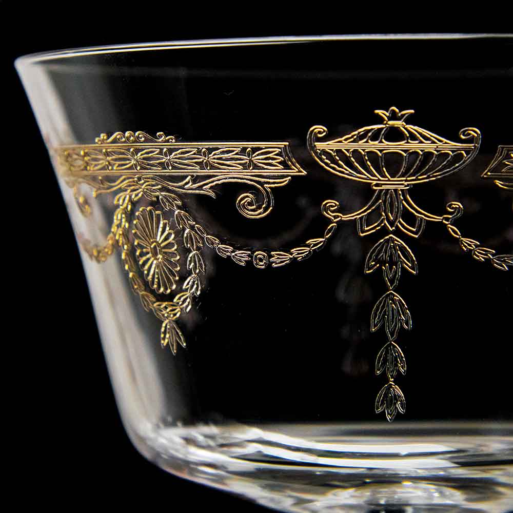 1890 Gold Fizz Cocktail Glass Coupe 20cl - Image 5
