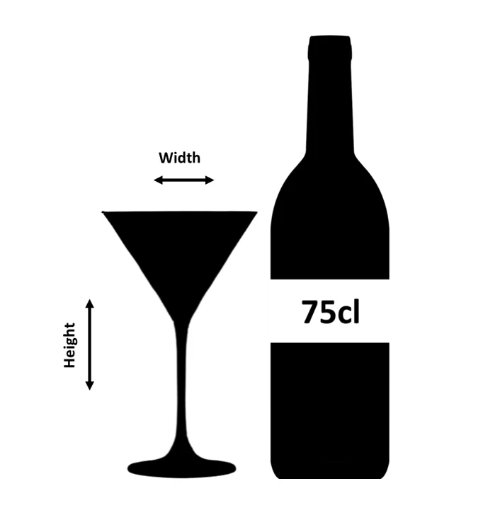 Verdot Gold Rim Martini Glass 21cl - Image 4