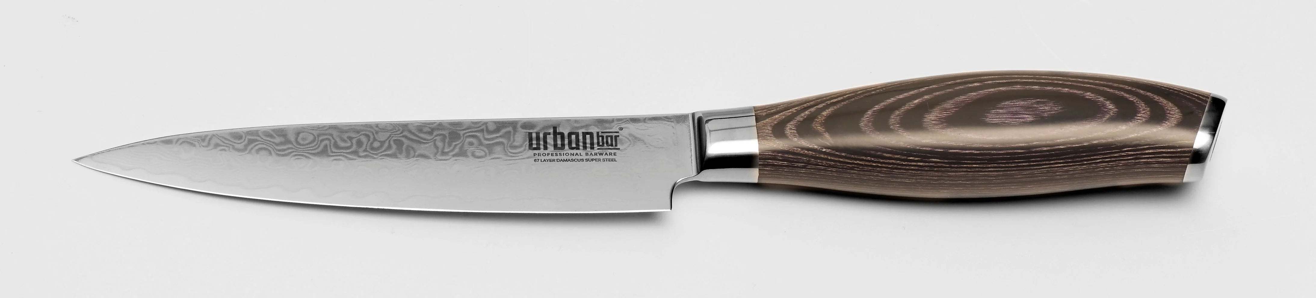 Damascus Steel Bar Knife 14.5cm - Image 3