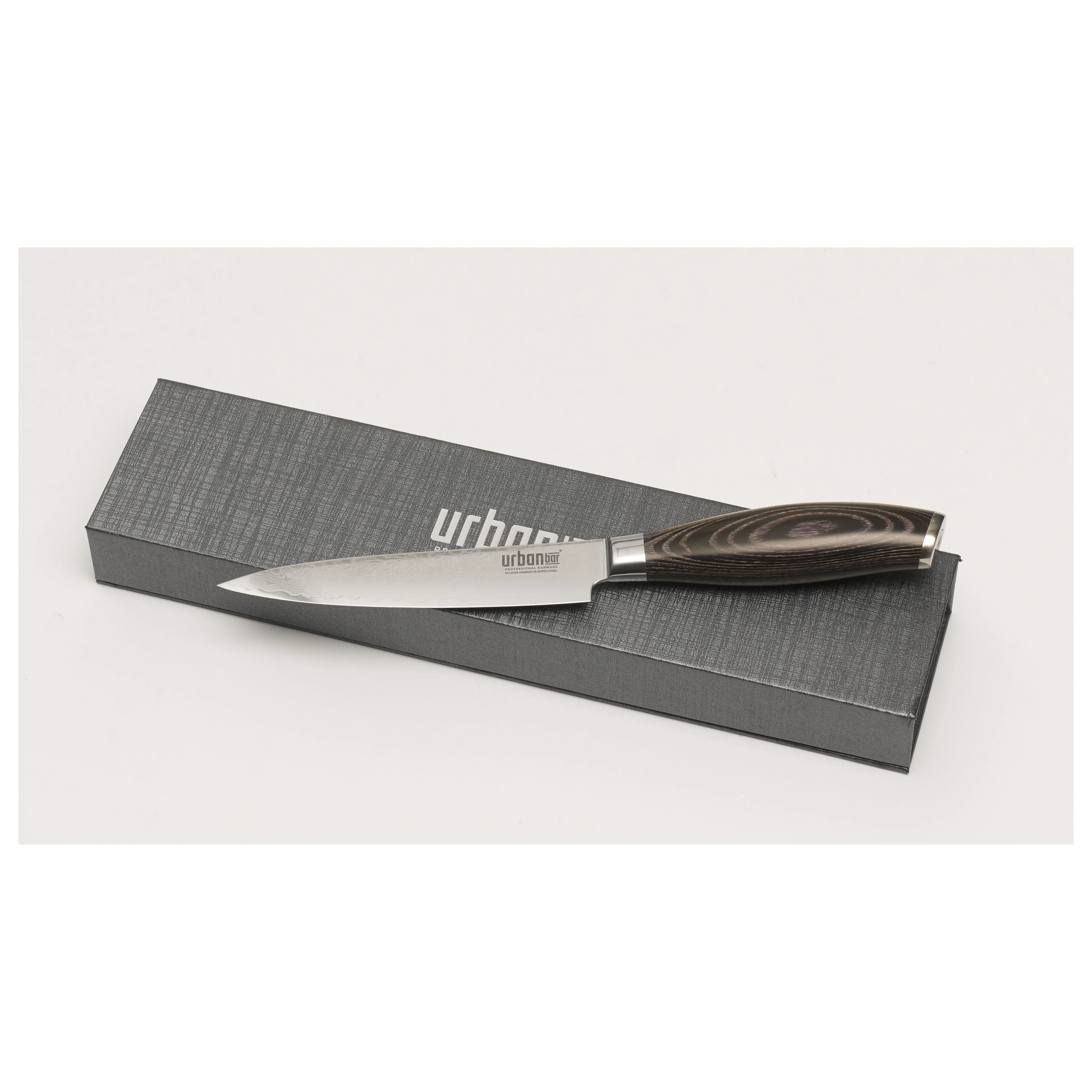 Damascus Steel Bar Knife 14.5cm - Image 4