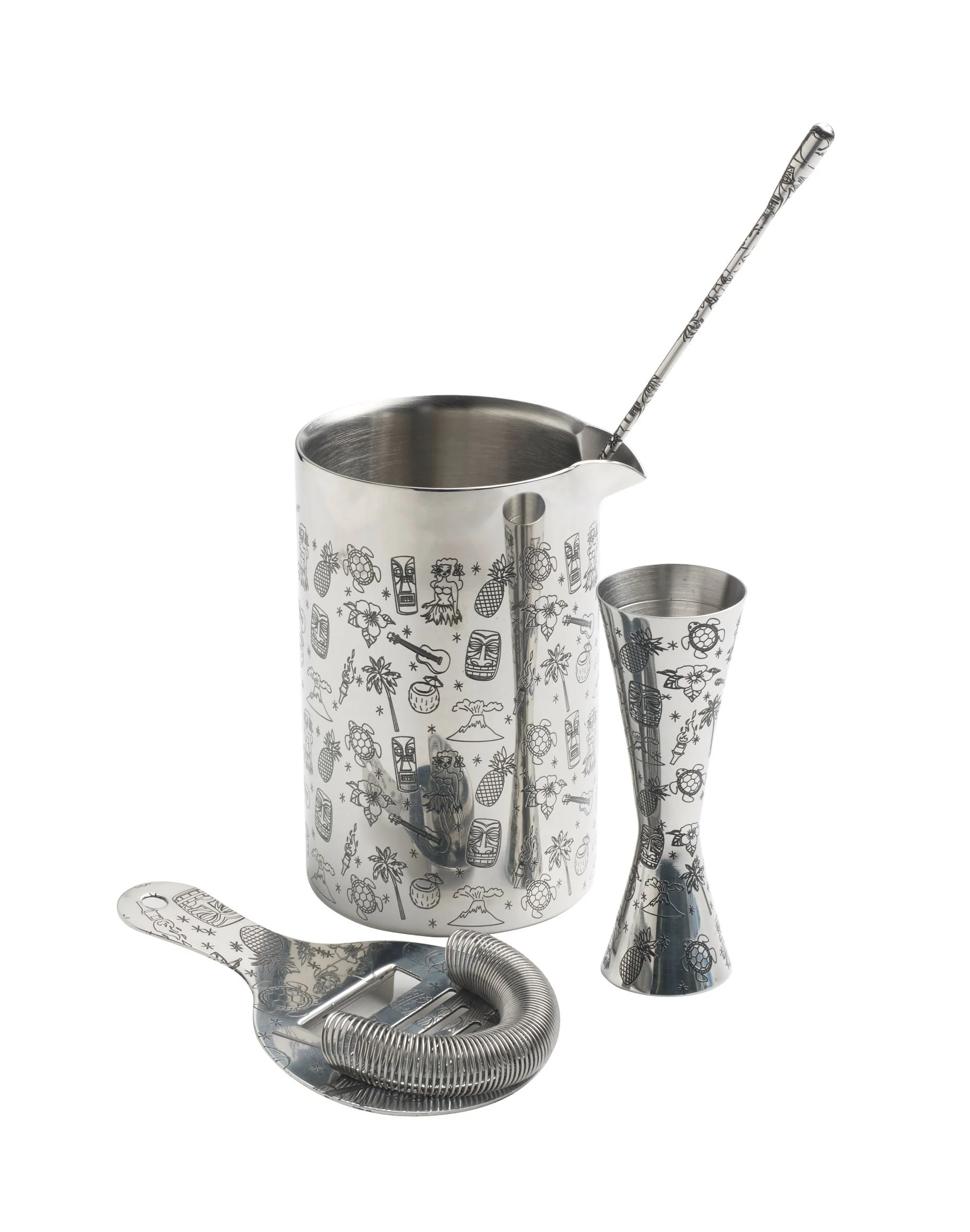 Double Walled Tiki Mixing Tin 70cl - Image 4