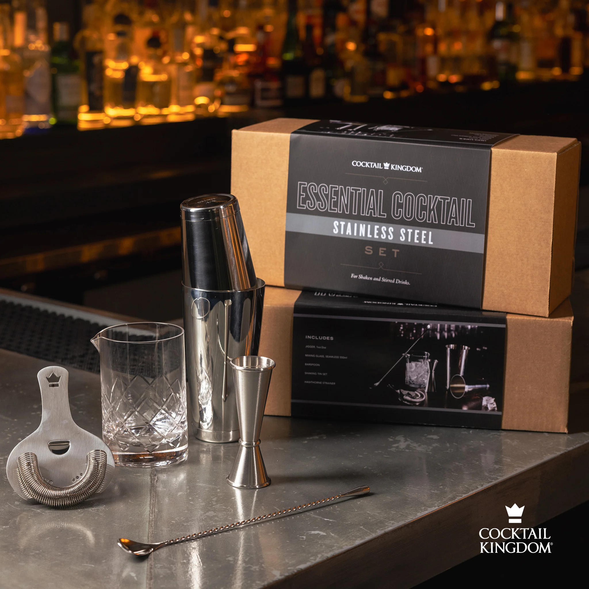 Cocktail Kingdom® Essential Cocktail Set - Stainless Steel - Image 3