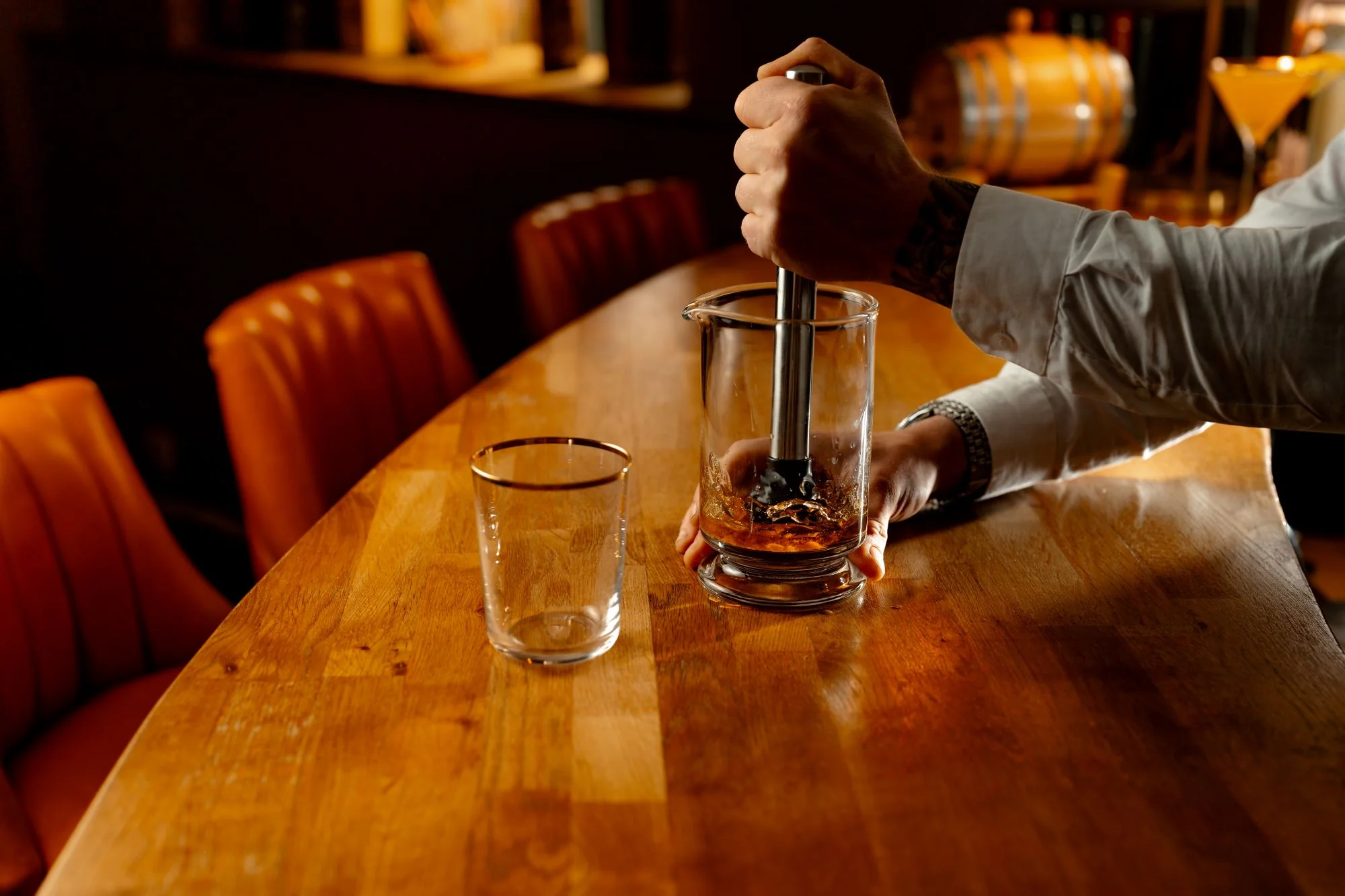 Fluet Double Old Fashioned Gold Rim 45cl - Image 4