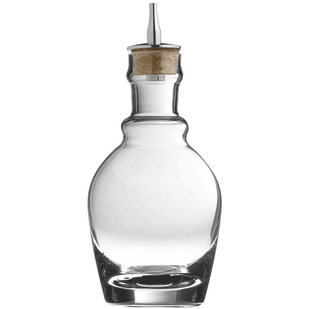 Georgian Glass & Steel Dash Bottle 22cl