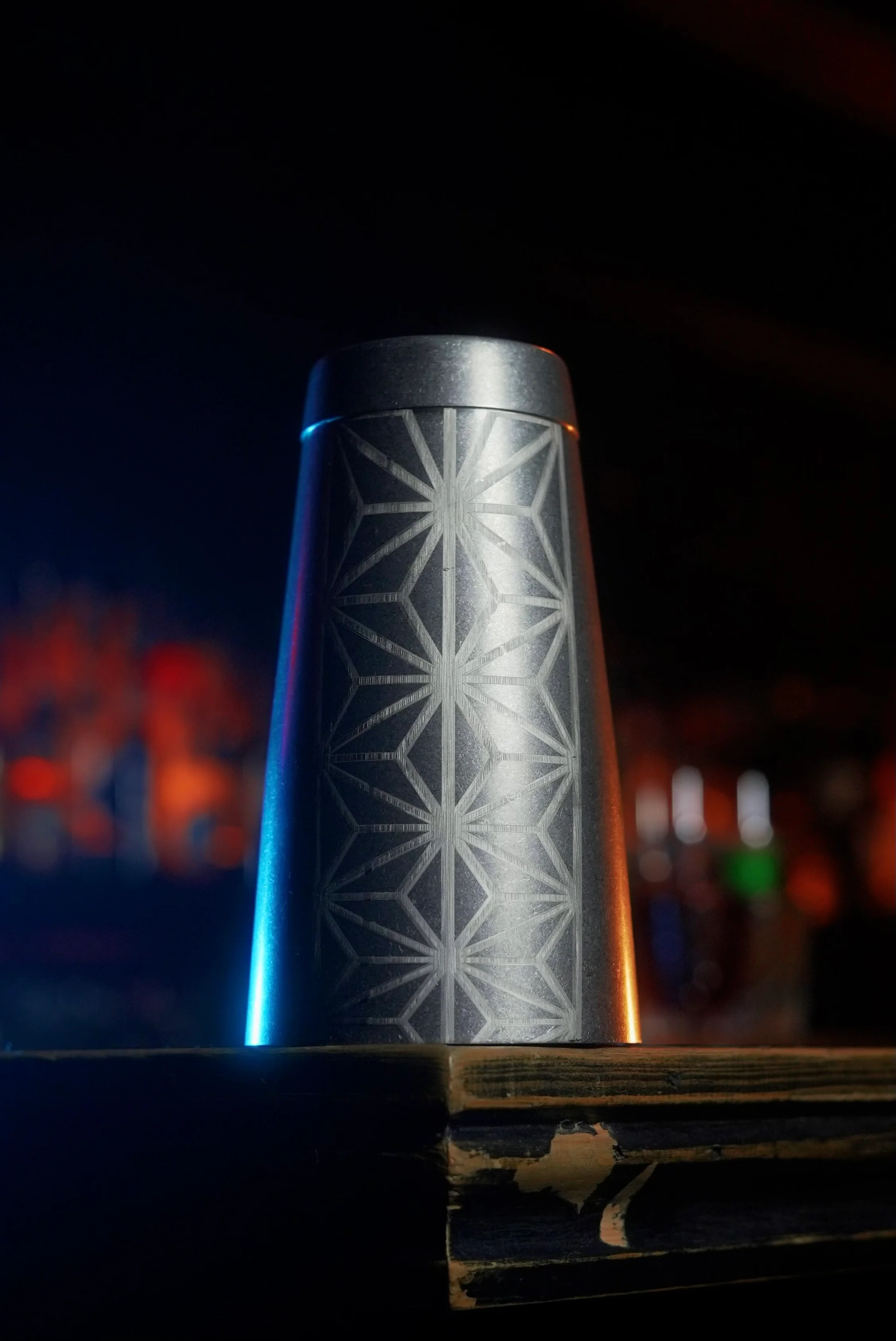 Geometric Tin-on-Tin Cocktail Shaker - Image 3