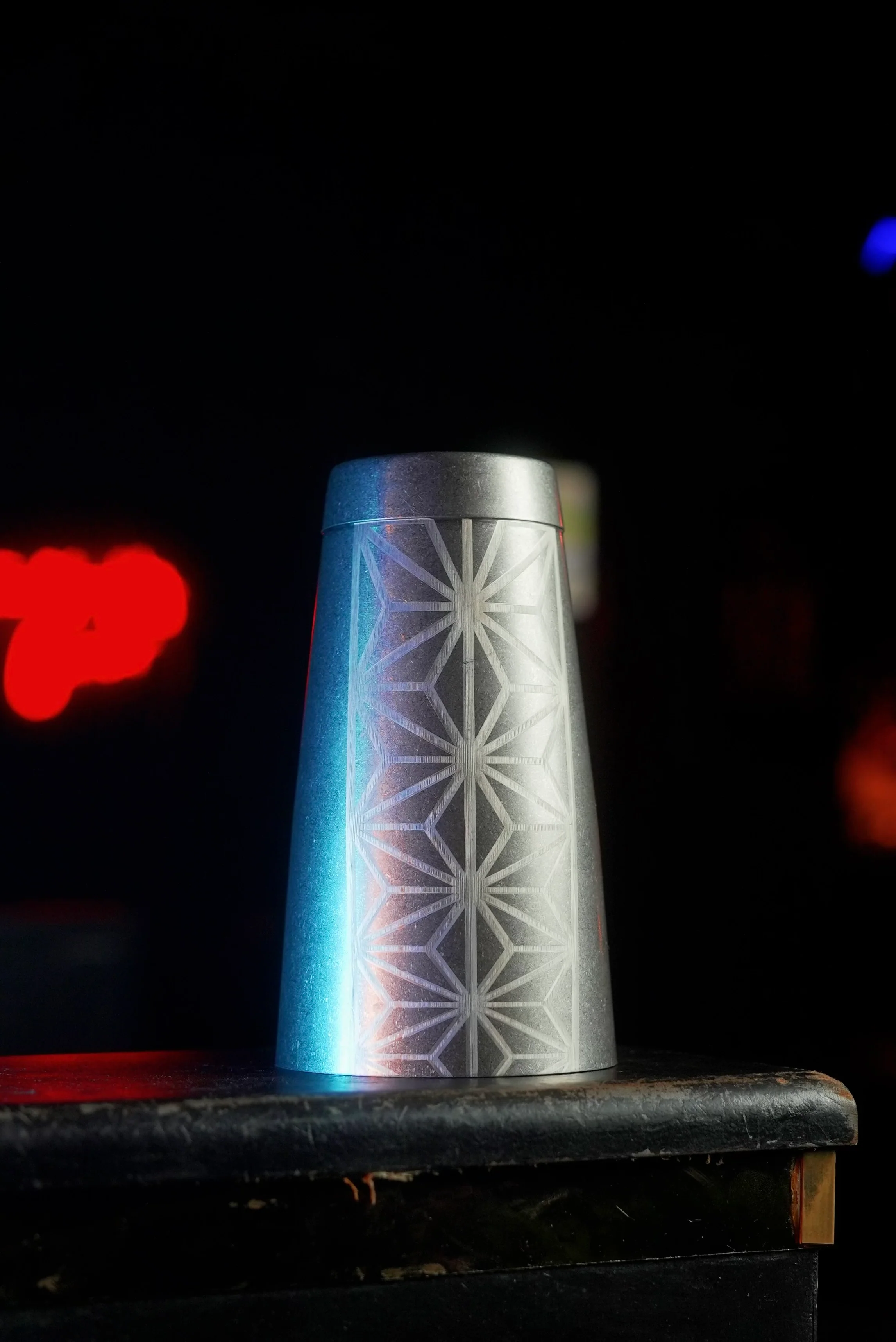 Geometric Tin-on-Tin Cocktail Shaker - Image 4