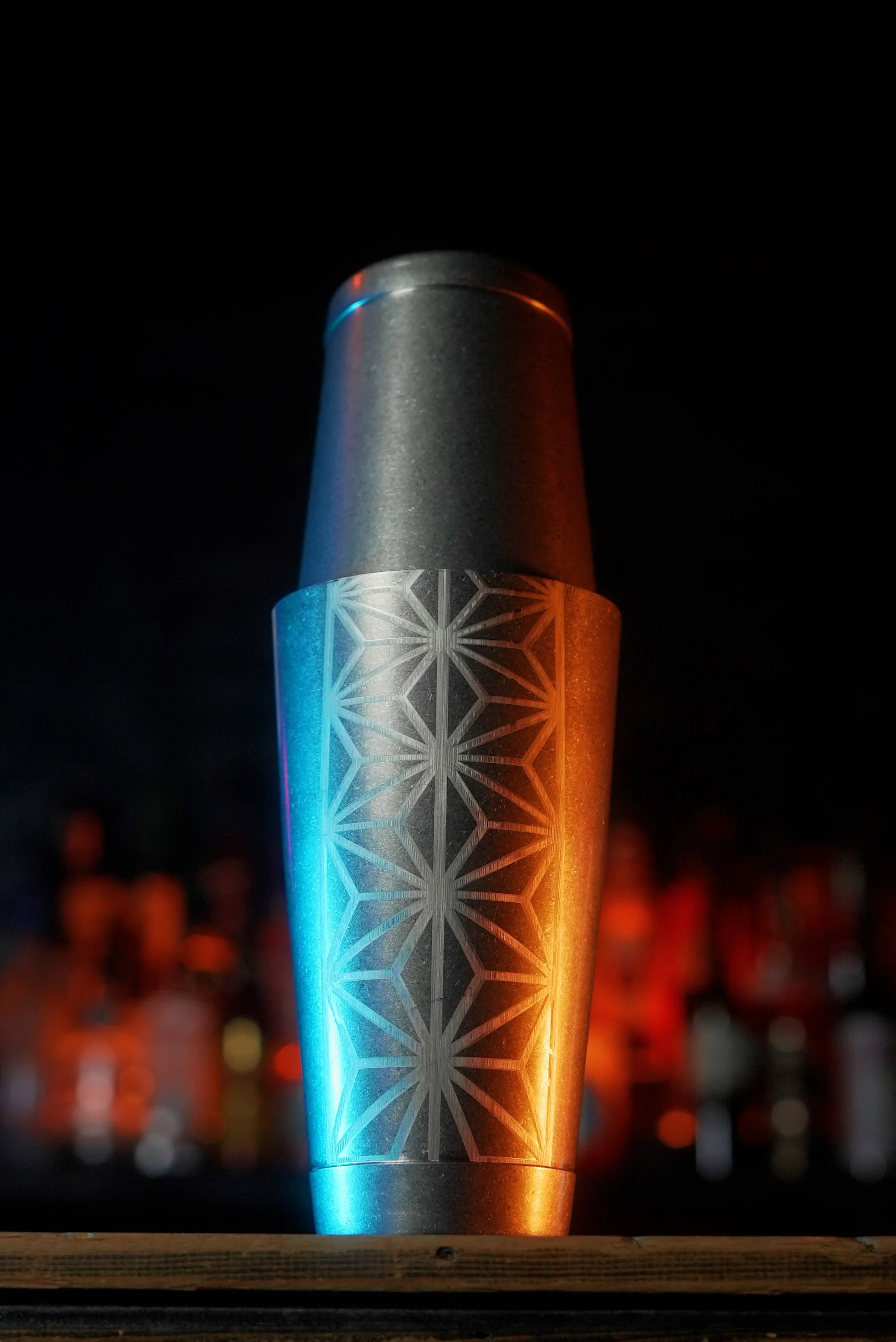 Geometric Tin-on-Tin Cocktail Shaker - Image 8
