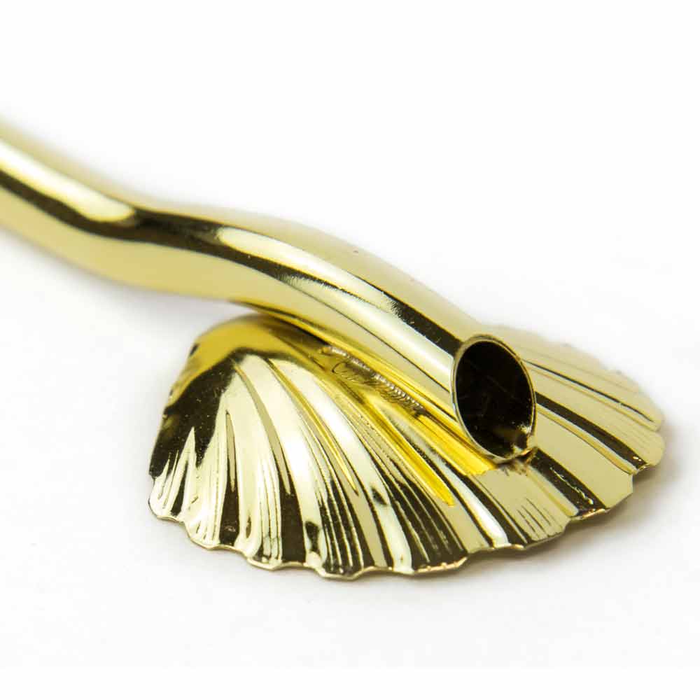 Gold Scallop Straw Stirrer 18cm (pack of 6) - Image 3