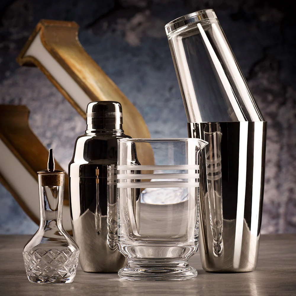 Handmade Crystal Bitters Bottle Diamond Cut 9cl - Image 3