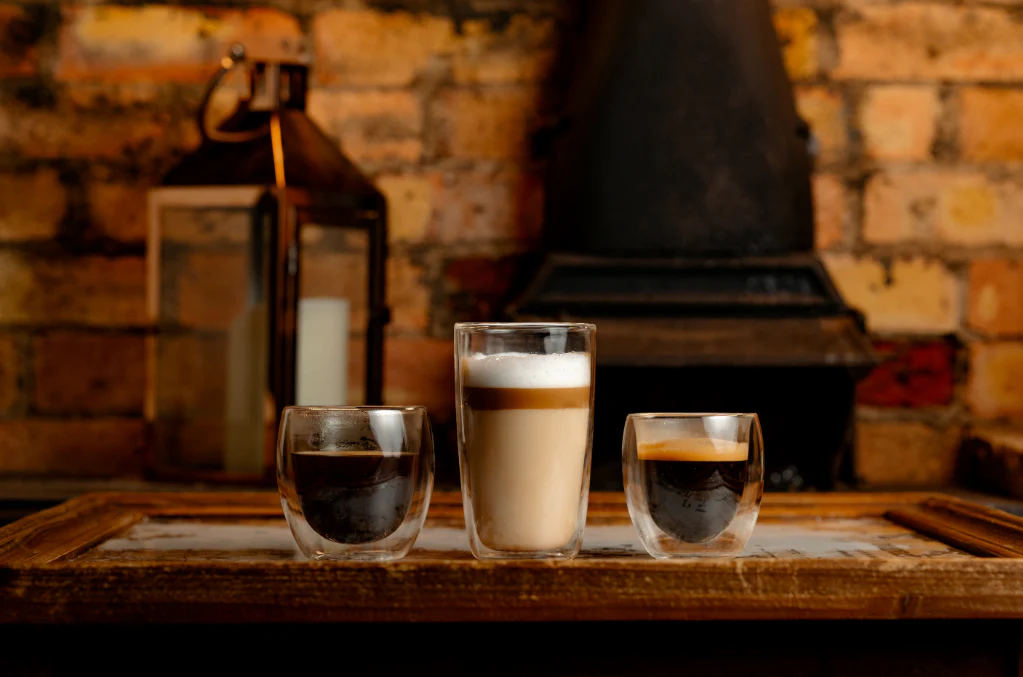 Napoli Longo Double Walled Coffee Glasses 38cl (box 2) - Image 4