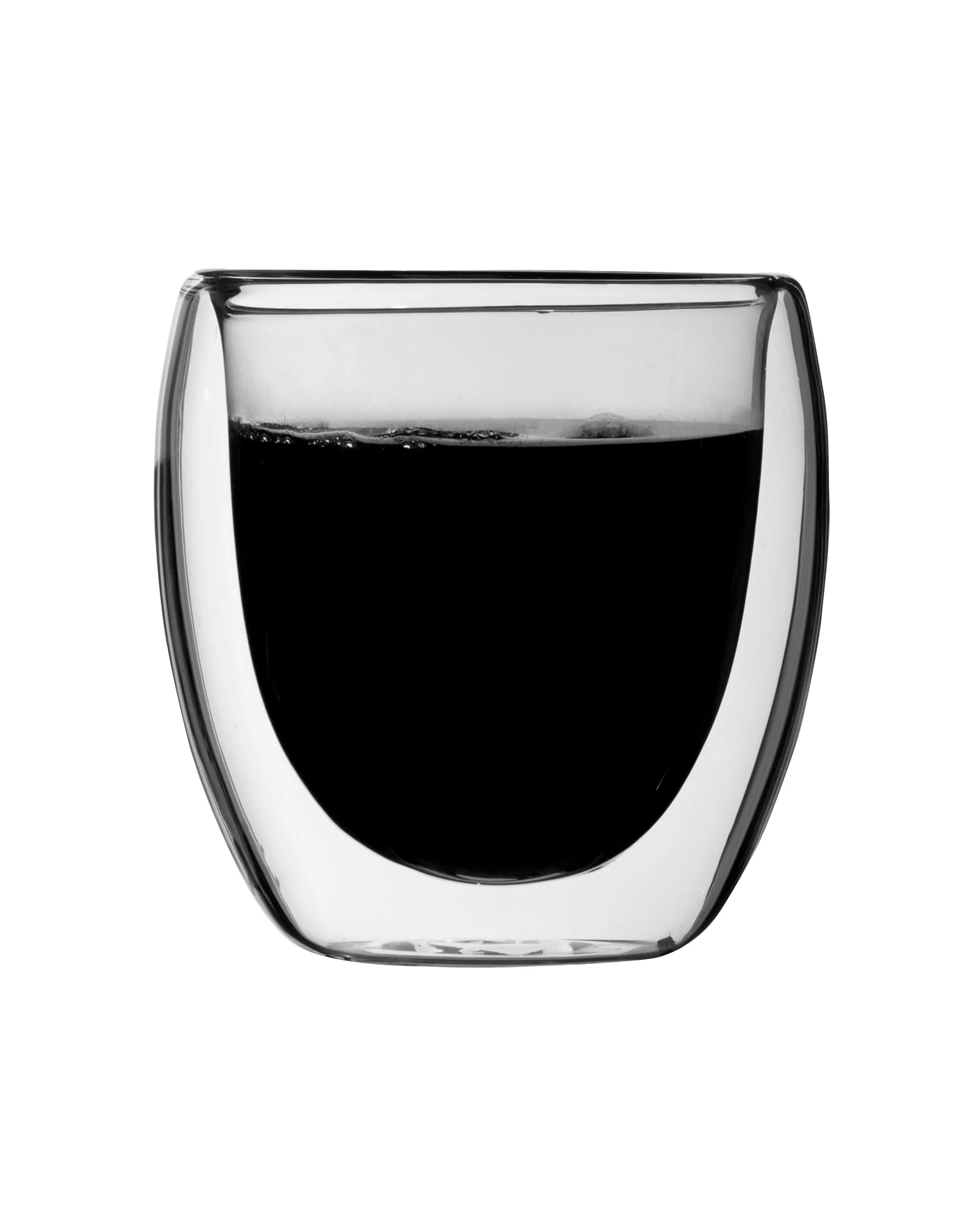 Napoli Short Double Walled Coffee Glasses 15cl (box 2) - Image 3