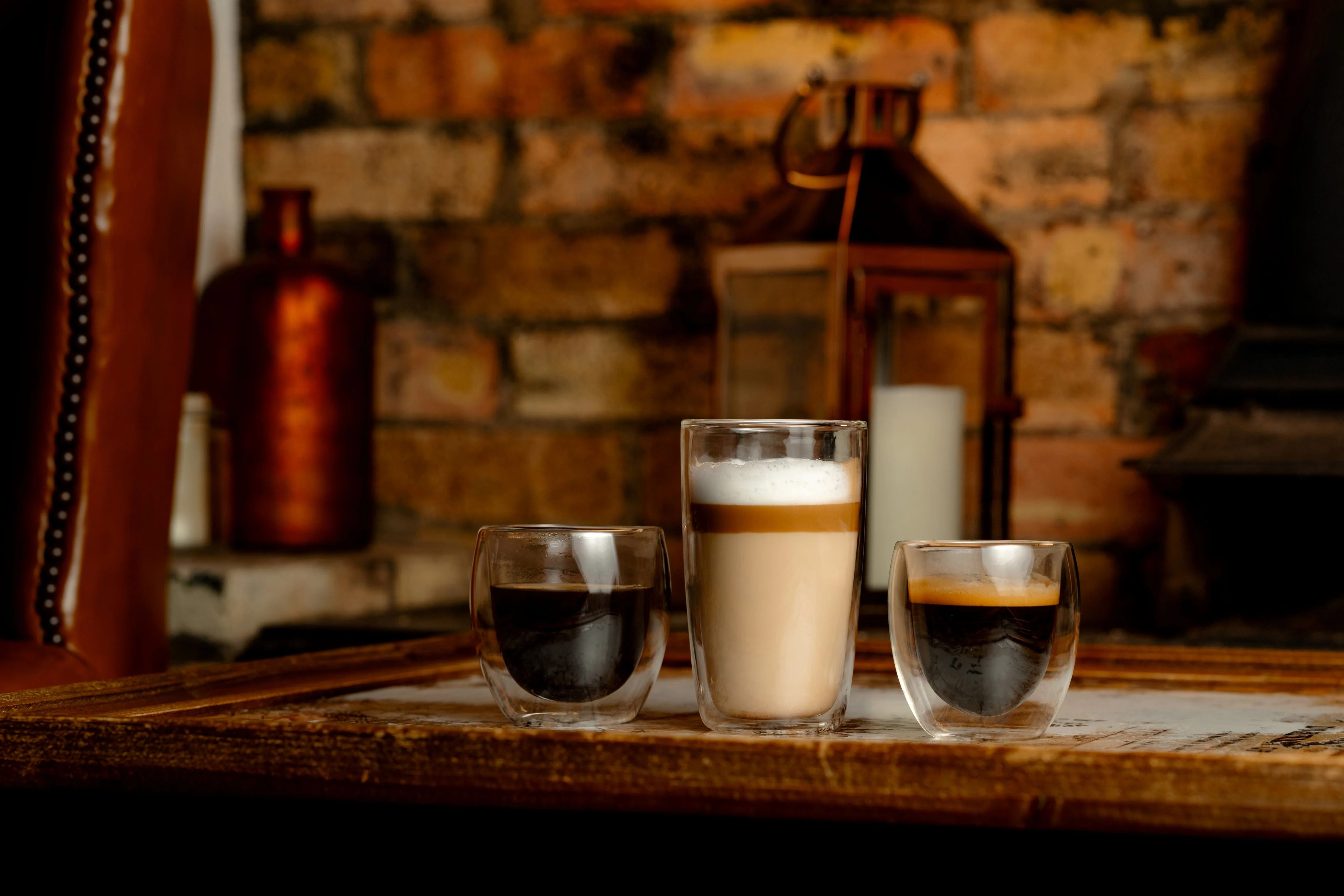Napoli Short Double Walled Coffee Glasses 15cl (box 2) - Image 9