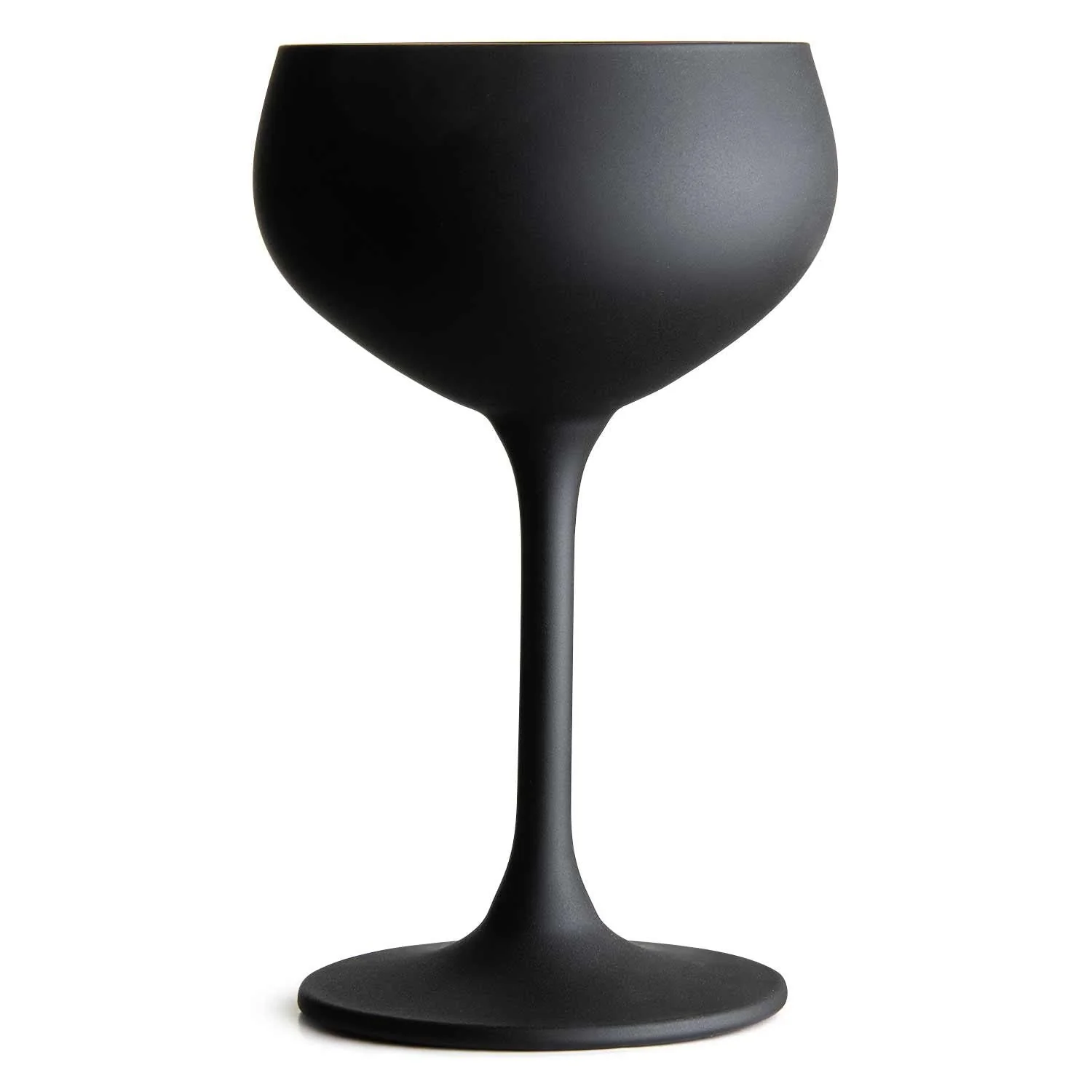 Black Champagne Cocktail Glass Coupe 21cl Oro Nero - Image 4