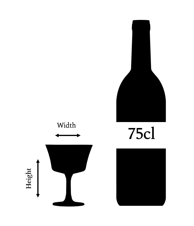 Black Champagne Cocktail Glass Goblet 20cl Oro Nero Fizz - Image 3