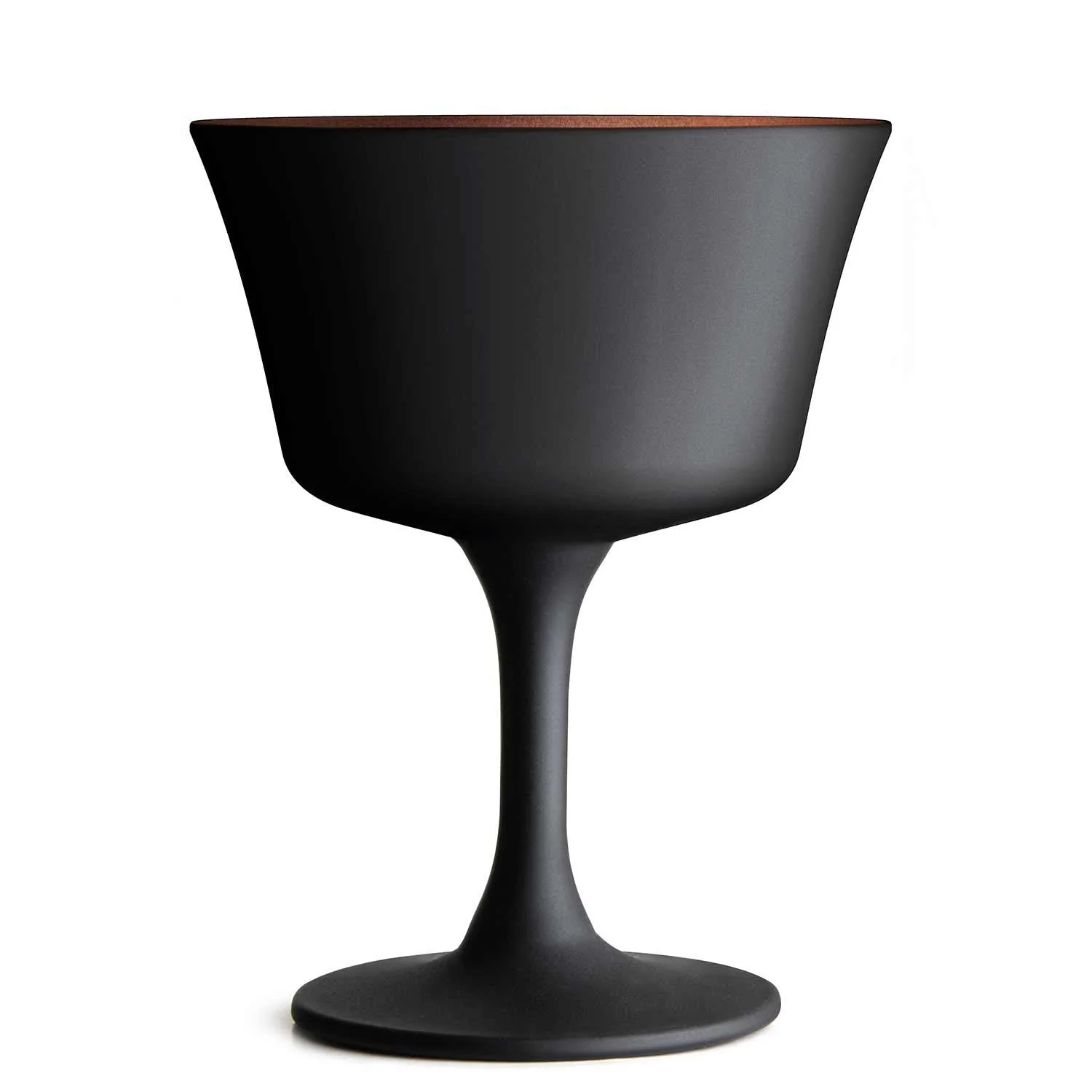 Black Champagne Cocktail Glass Goblet 20cl Oro Nero Fizz - Image 4