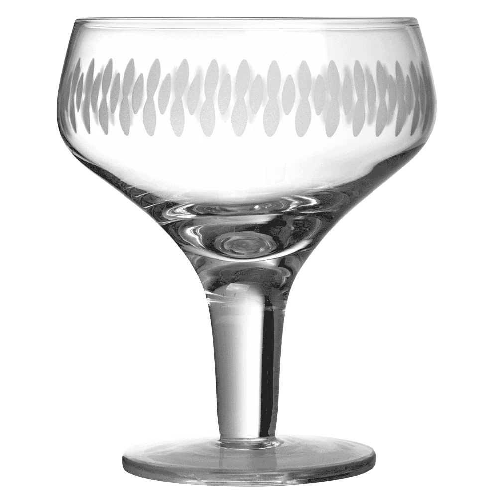 Retro Margarita Glass Engraved 28cl
