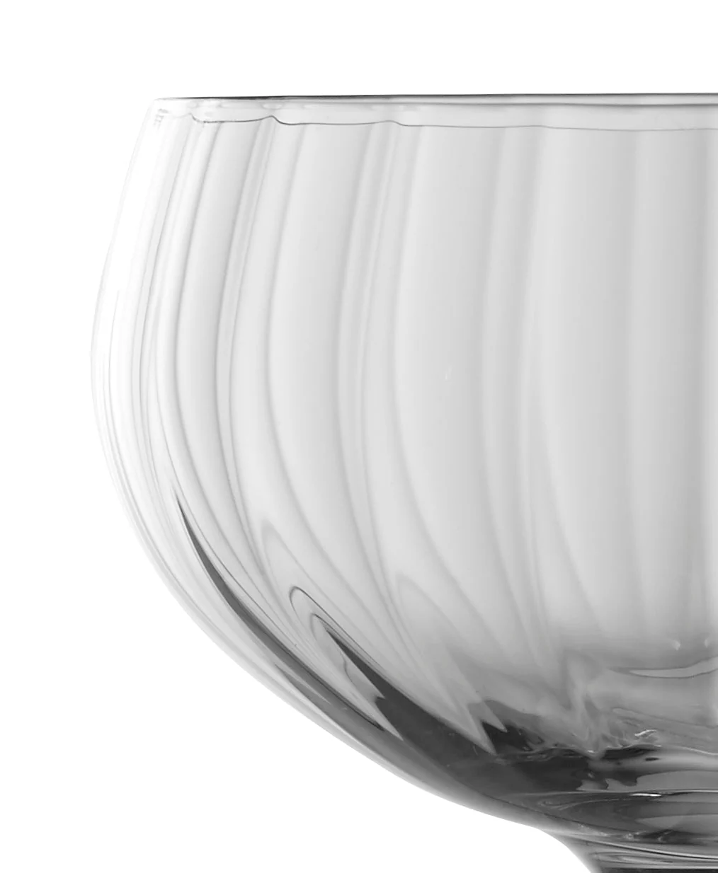 Retro Optic Champagne Glass Coupette 15cl - Image 2