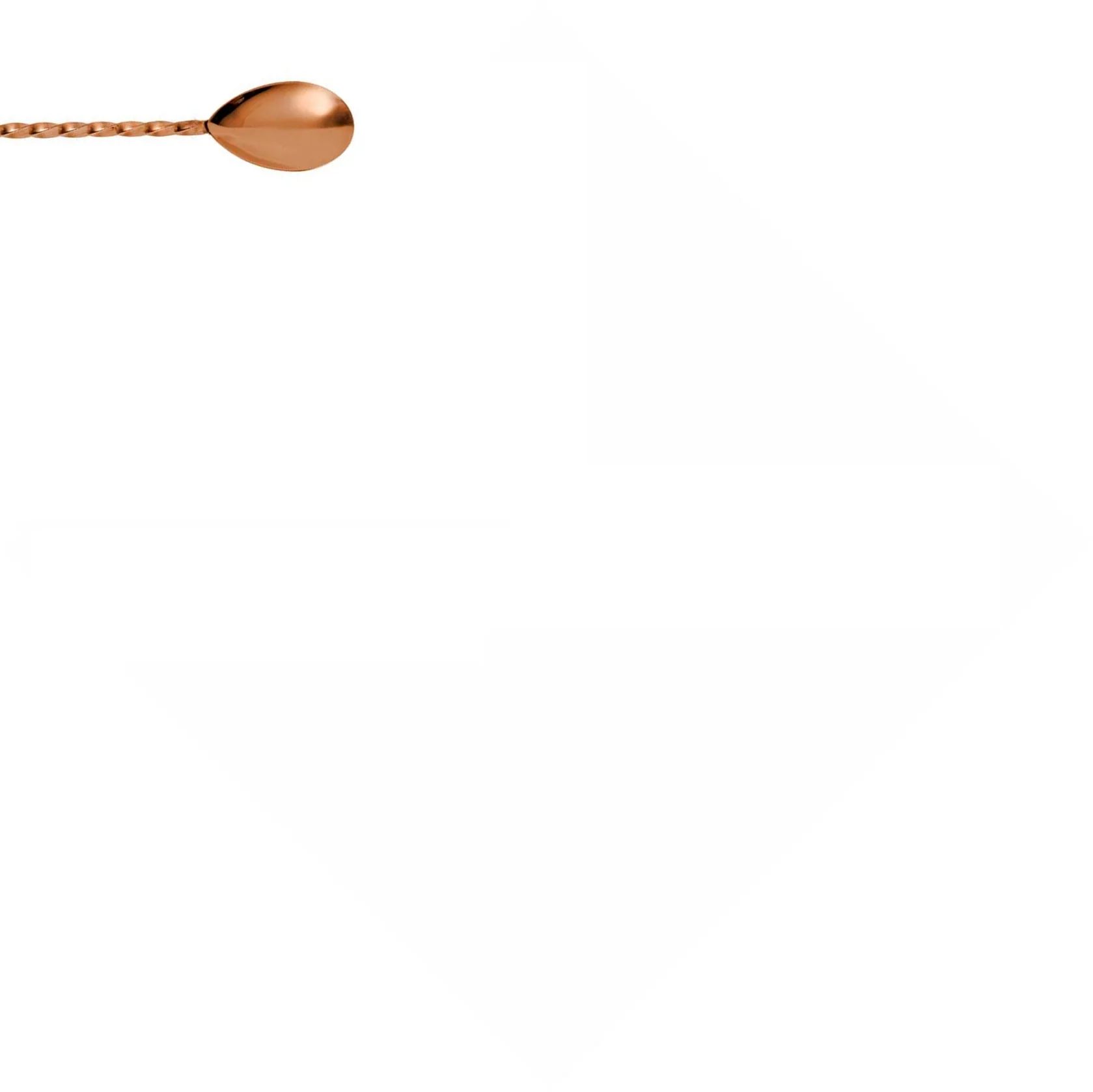 Classic Rose Gold Bar Spoon 27cm - Image 4