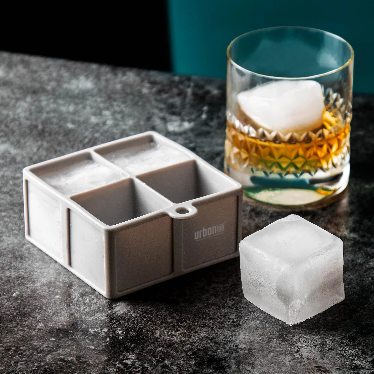 Silicone Ice Cube Tray - 4 Cube - Image 4
