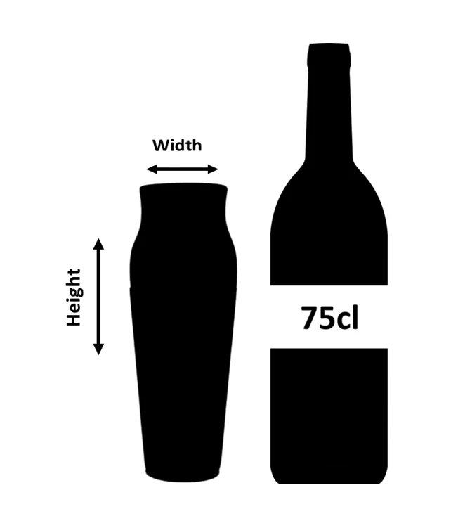 Calabrese Stainless Steel Small Cocktail Shaker 60cl - Image 3