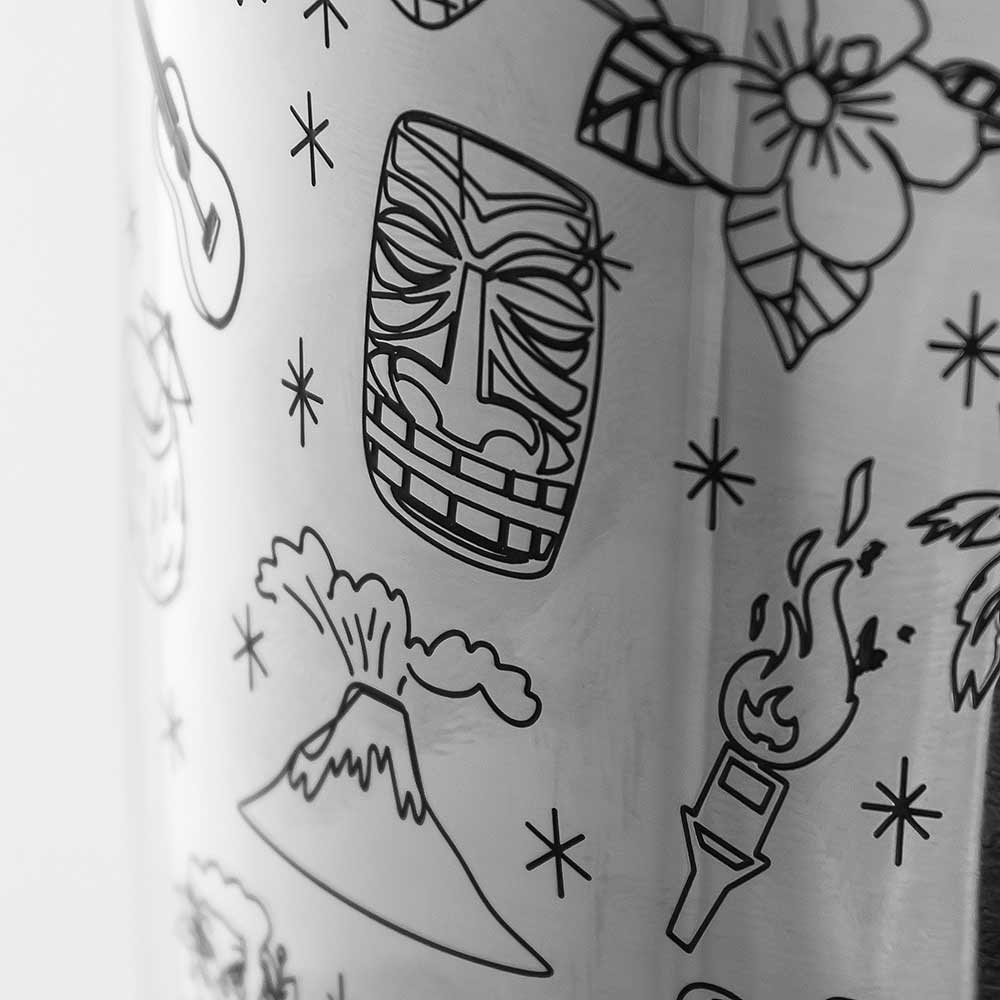 Tiki Tin-on-Tin Stainless Steel Weighted Cocktail Shaker 75cl - Image 4