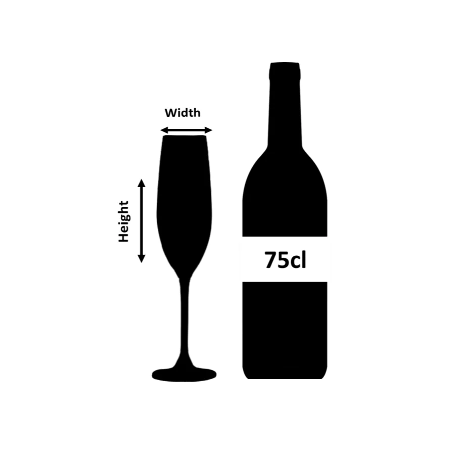 Verdot Crystal Champagne Flute 20cl - Image 3
